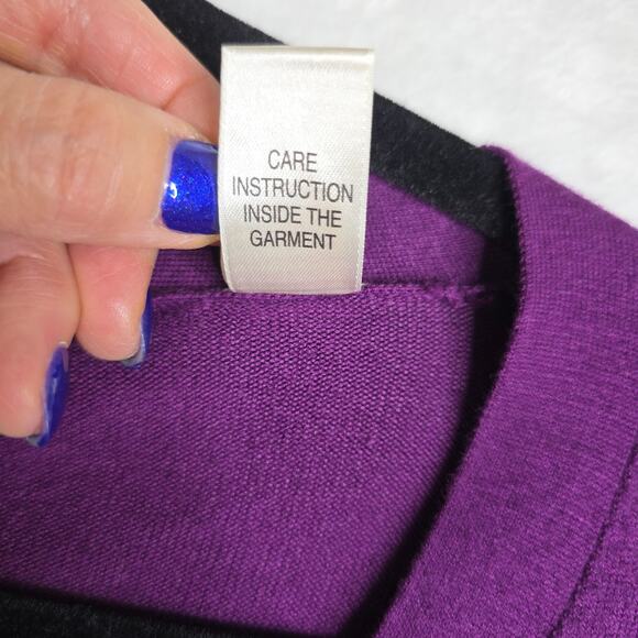 Diesel Vintage Ws L Purple Longsleeve cardigan. Rare Unique Find. Buttondown Fun - Picture 15 of 16